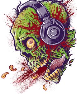 Zombie With Headphones