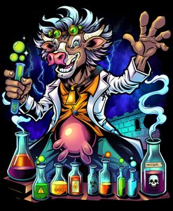 Mad Scientist Cow