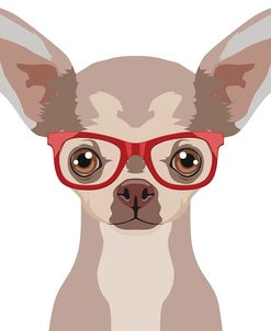 Chihuahua Wearing Hipster Glasses 2