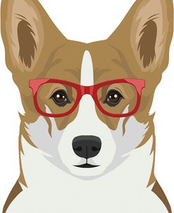 Corgi Wearing Hipster Glasses 2