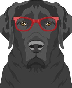 Labrador Retriever Wearing Hipster Glasses 2