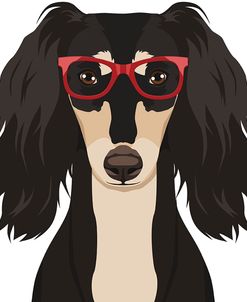 Saluki Wearing Hipster Glasses