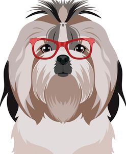 Shih Tzu Wearing Hipster Glasses