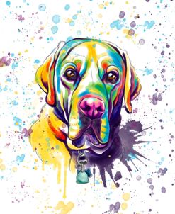 Colorful Watercolor Labrador Retriever 4