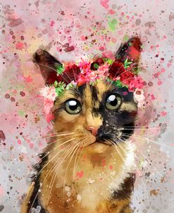 Flower Crown Calico Cat 4