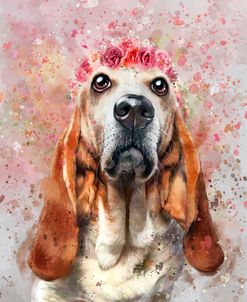 Flower Crown Basset Hound