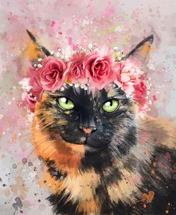 Flower Crown Calico Cat 5