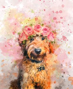 Flower Crown Goldendoodle 2