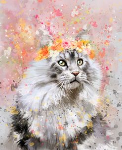 Flower Crown Maine Coon