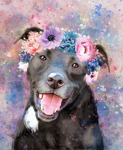 Flower Crown Staffordshire Terrier