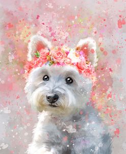 Flower Crown West Highland Terrier 2