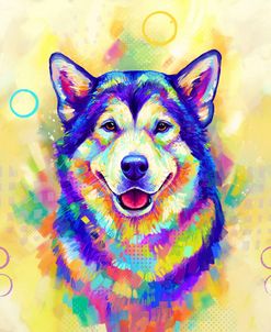 Pop Art Alaskan Malamute