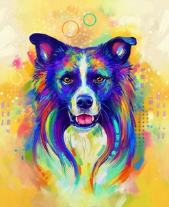 Pop Art Border Collie 2