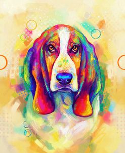 Pop Art Basset Hound