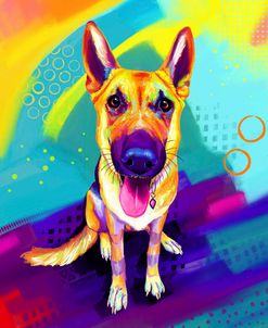 Pop Art German Shepherd