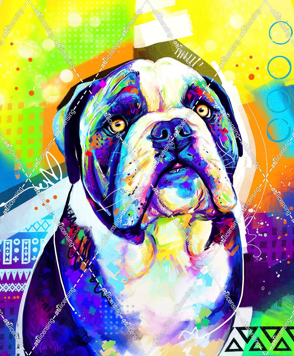 Pop Art English Bulldog