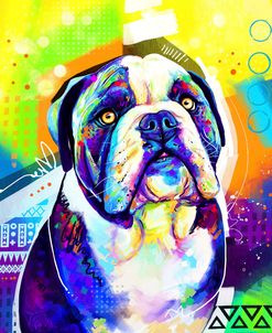 Pop Art English Bulldog