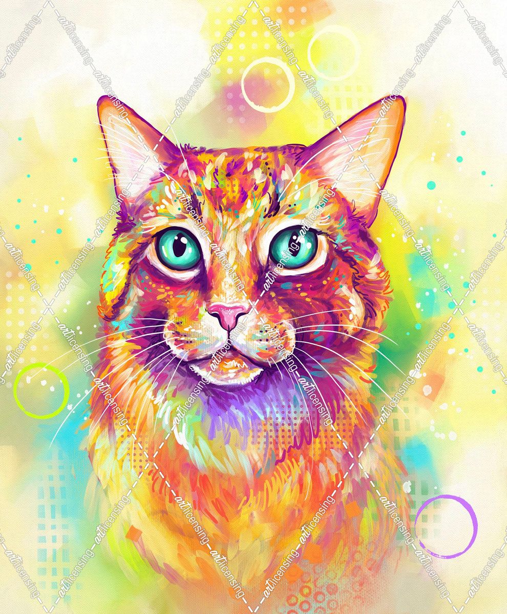 Pop Art Tabby Cat