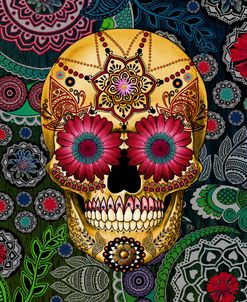 Sugar Skull Paisley Garden