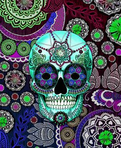 Sugar Skull Sombrero Night
