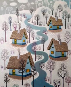 Winter Blue Road