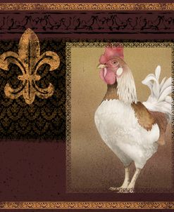 Rooster Ware Burgundy III