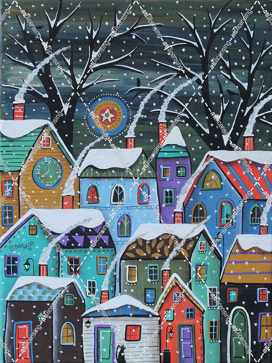 Colorful Winter City