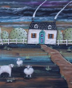 Three Sheep Landscape