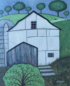 White Barn and Silo