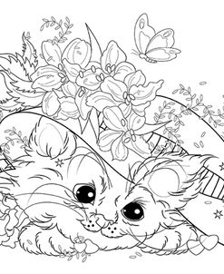 Glamour Puss Lineart