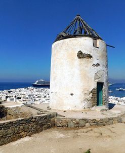 Greece, Old Windmill on Hill