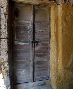 Greece, Wooden Door in Stone 2