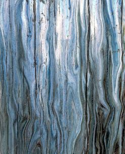 Streams Of Blue And Rust, Wood Grain