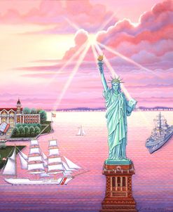 Statue of Liberty Sunset