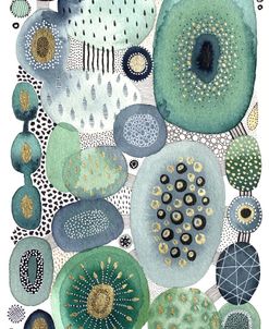 Green Jewelled Abstract