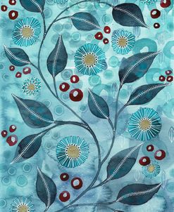 Aqua Floral