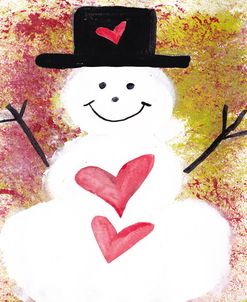 Two Hearts Of Love Snowman