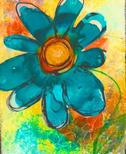 Whimsical Blue Flower