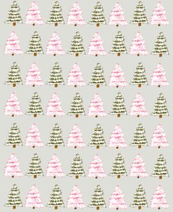 Pink And Green Trees Pattern