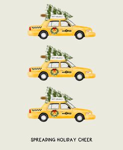 Spreading Holiday Cheer Nyc Taxi Color