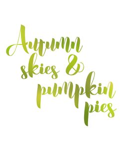 Autumn Pies And Pumpkin Pies