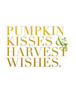 Pumpkin Kisses