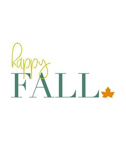 Happy Fall