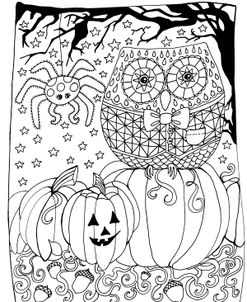 Fancy Halloween Owl