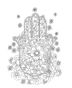 Flower Hamsa