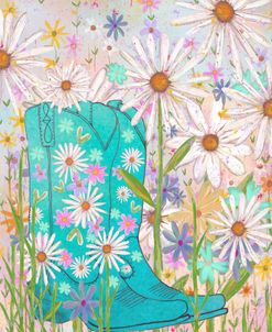 Western Boots Turquoise