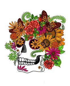 Dia De Los Muertos Skull