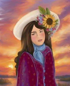 Cowgirl Sunset