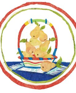 Pear Basket Circular Collage