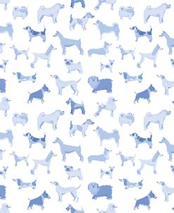 Classic Dogs In Blue